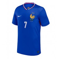 Camisa de Futebol França Antoine Griezmann #7 Equipamento Principal Europeu 2024 Manga Curta